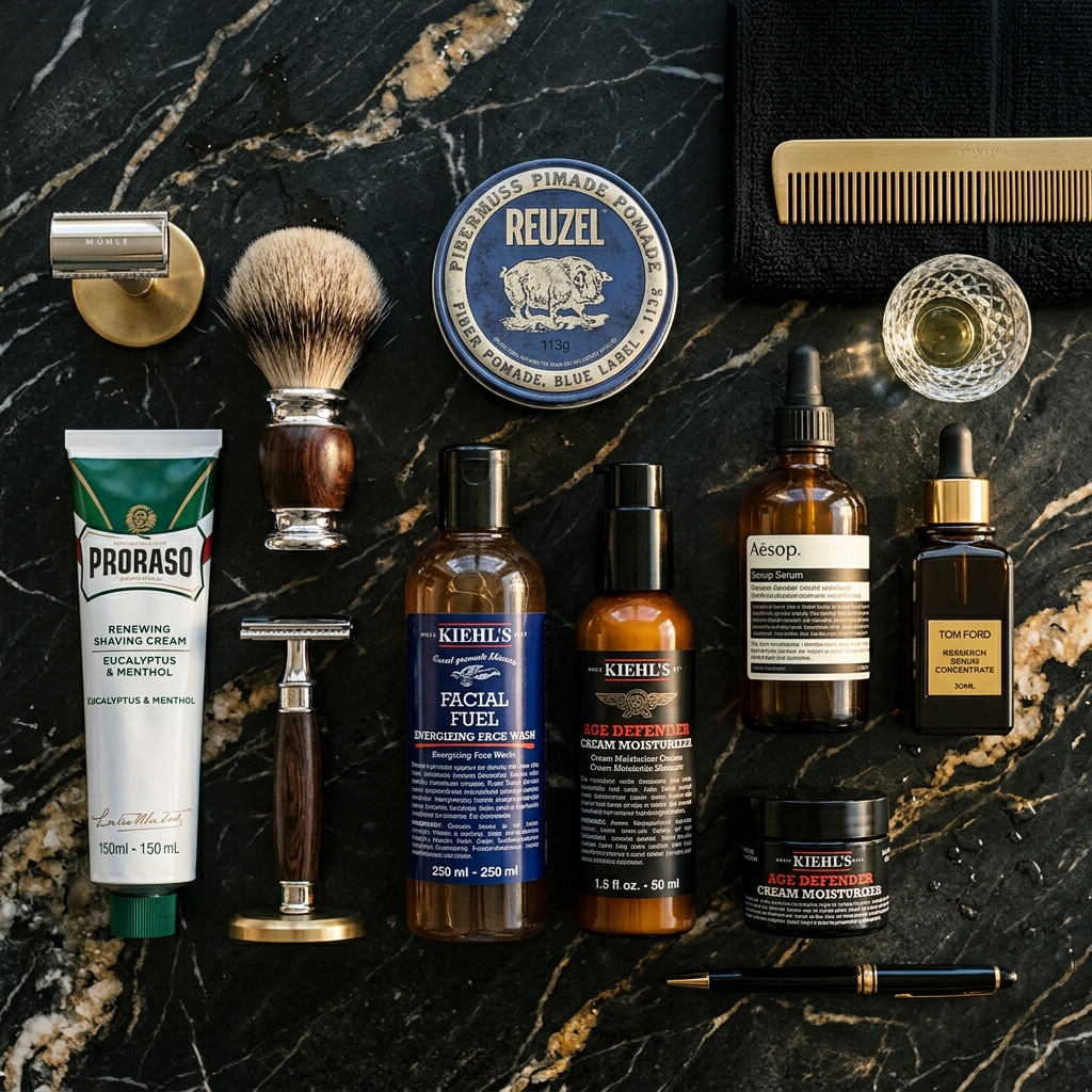 Productos premium de barbería